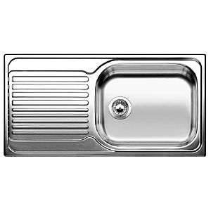 Blanco sink 514243 95 x 50 cm, Stainless Steel natural finish, reversible, drain remote control