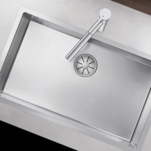Blanco Claron sink 521580 700-IF, 74 x 44 cm, Stainless Steel silk gloss, without drain remote control