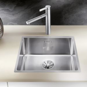 Blanco Claron Spüle 521574 450-IF, 49 x 44 cm, Edelstahl Seidenglanz, ohne Ablauffernbedienung