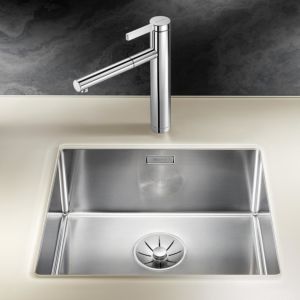 Blanco Claron sink 521575 450-U, 49 x 44 cm, Stainless Steel silk gloss, without drain remote control
