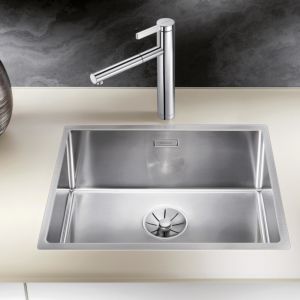 Blanco Claron Spüle 521576 500-IF, 54 x 44 cm, Edelstahl Seidenglanz, ohne Ablauffernbedienung