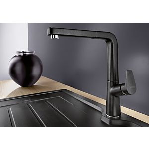 Blanco AVONA-S kitchen faucet 526170 SILGRANIT look silgranit black