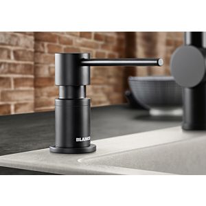 Blanco LATO dishwashing liquid dispenser 525789 500 ml, tap hole Ø 35 mm, special color matt black
