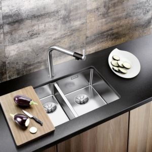 Blanco Andano 340/180-u sink 522977 58.5x44cm, Stainless Steel silk gloss, right, for Stainless Steel
