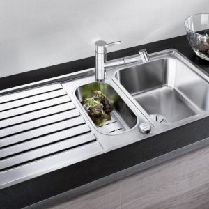 Blanco CLASSIC Pro 6 S-IF sink 523665 100 x 51 cm, Stainless Steel silk gloss, reversible, with drain remote control / bowl