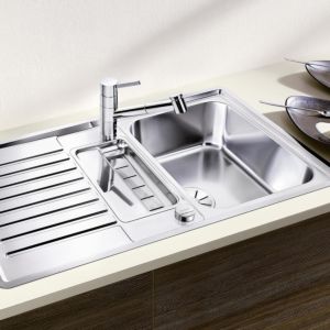 Blanco CLASSIC Pro 5 S-IF sink 523663 91.5x51cm, Stainless Steel silk gloss, reversible, with drain remote control / bowl