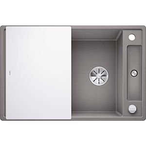 Blanco Axia III 45 S évier 523185 78x47cm, PuraDur alumétallique, réversible, avec planche à découper en verre