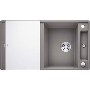 Blanco Axia iii 5 évier 5p 523233 90,5x50cm, alumétallique PuraDur, réversible, avec planche à découper en verre