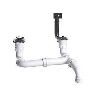 Blanco Doppel-Ab-/Überlaufgarnitur 137034 1 1/2", für TOP EZS 11x4