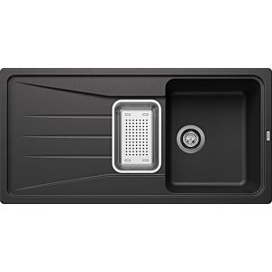 Blanco Sona 6 S Spüle 519680 100 x 50 cm, PuraDur anthrazit, reversibel, mit Schale, ohne Ablauffernbedienung