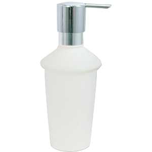 Bravat Metasoft replacement bottle 124101 for soap dispensers, loose, satin-finished plastic