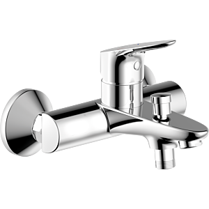 Bravat Palma Bath Filler and Shower Mixer 3516032 Surface Mounted, Chrome