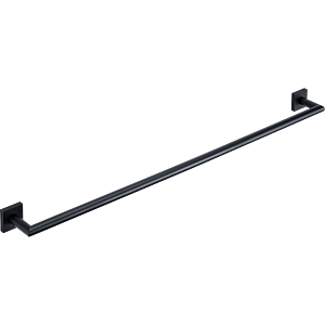 Porte-serviettes Bravat Quaruna 755299, carré, noir mat, fixation adhésive/vis