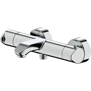 Robinet de baignoire et thermostat de douche Bravat Milano 3518162, montage en surface, chromé