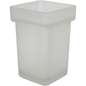 Bravat New York toilet brush glass 127451 frosted