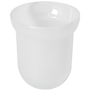 Bravat Ersatz Tropfschale 119201 für WC-Garnitur, Glas satiniert