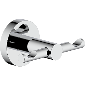 Bravat Varuna Doppelhaken 763310 chrom, Kleben/Schrauben