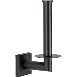 Bravat Quaruna toilet paper roll holder 754299 matte black, adhesive/screw mounting