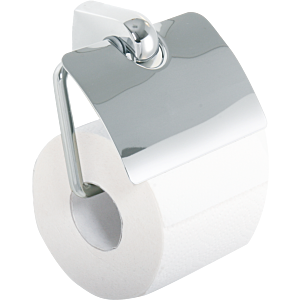 Bravat Metasoft toilet paper holder 817910 with lid, chrome
