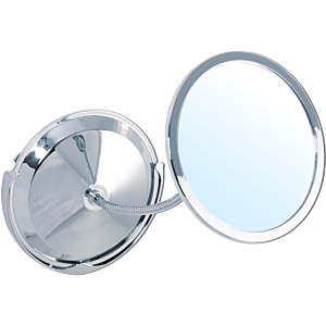 Miroir cosmétique Bravat ARTA 415110, grossissement 1x et 5x, chromé