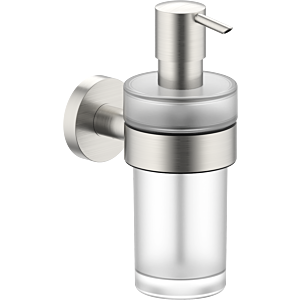 Distributeur de savon liquide Bravat Varuna 778880 sat., finition acier inoxydable, à coller ou à visser