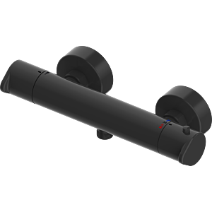 Bravat Milano Brausethermostat 3518099 Aufputz, schwarz matt