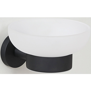 Bravat Varuna Seifenablage 778399 schwarz matt, zum Kleben/Schrauben