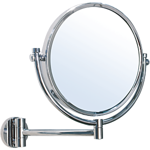 Miroir cosmétique Bravat Tripoli 417410 avec bras articulé, grossissement 1x/5x, chromé