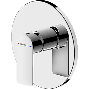 Ensemble complet Bravat Milano pour robinetterie de douche 3564062, mitigeur encastré monocommande, chromé