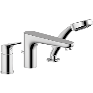 Bravat Palma three-hole bath rim mixer tap 3516482 chrome