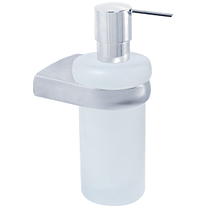 Distributeur de savon liquide Bravat Metasoft 816010, verre dépoli, chrome