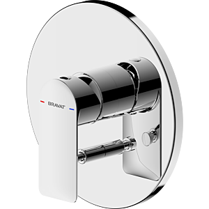 Bravat Milano complete set for bath filler and shower mixer 3564052 concealed, single-lever mixer, chrome