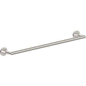 Porte-serviettes Bravat Varuna 778580, finition inox, fixation par adhésif ou vis.