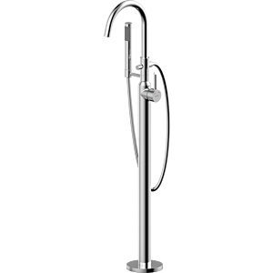 Bravat Palma Freistehende Wannenfüllarmatur 3554222 mit Handbrause, chrom