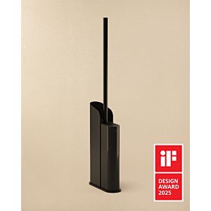 Cosmic Flat WC-Bürstengarnitur WJC512A0001036  Standmontage / Wandmontage, 38 x 112 x 387 mm, ultra flach, Schwarz matt