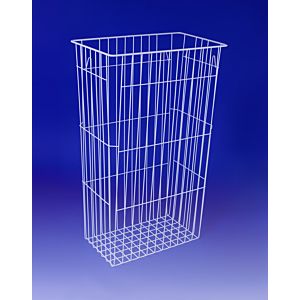 Corbeille à papier HTS Novoclean 903004200 blanc, capacité 60 litres, modèle G401