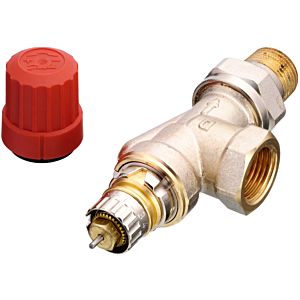 Danfoss Ra-n valve housing 013G0153 15, R 1/2, axial, matt nickel-plated