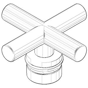 Dornbracht handle complete TARA.-892 04208901000-08 platinum