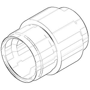 Dornbracht nipple M20 x 2000 - matt platinum 09240309310-06 matt platinum