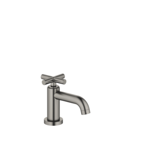 Dornbracht Tara. tap 17500892-99 with cross handle, cold water, projection 100 mm, dark platinum matt