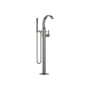 Dornbracht Cyo single-lever bath mixer 25863811-99 free-standing, with standpipe, hose shower set, Dark Platinum matt