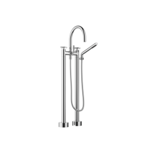 Dornbracht Wannen-2-Loch Armatur Tara. 2594389200 chrom, Kreuzgriffe, freistehehende Montage