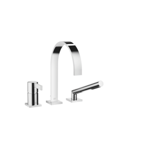 Dornbracht bain-douche à trois trous Mem 27412782-00 pour montage sur bord de baignoire / chromé
