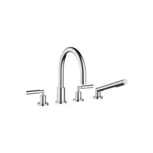 Dornbracht 4-hole Tara . 2751288200 chrome, rim-mounted, handle lever