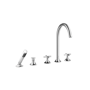 Dornbracht Vaia mélangeur à cinq trous 27522809-00 chrome, pour l&#39; installation du rebord de la baignoire
