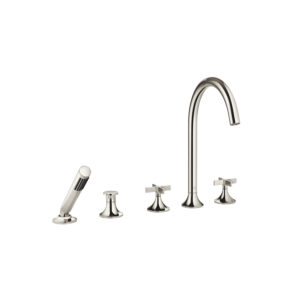 Dornbracht Vaia mitigeur de bain 5 trous 27522809-08 pour montage sur bord de baignoire, avec inverseur, platine