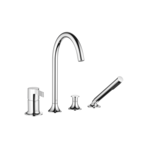 Dornbracht Vaia four-hole bath mixer 27632809-00 chrome, for bath rim / tile rim installation