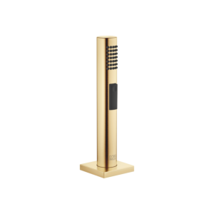 Dornbracht shower set 27722970-28 with square rosette, brushed brass