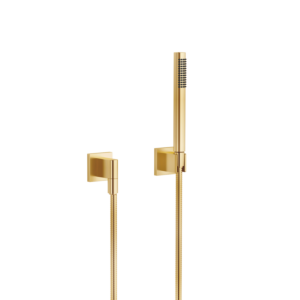 Dornbracht shower set 27808980-28 with individual rosettes, brushed brass