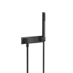 Dornbracht Brausegarnitur Elemental Spa 2781898033 schwarz matt, mit Abdeckplatte